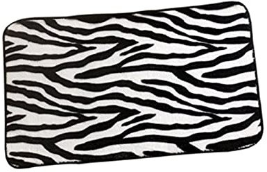 Cabilock Einzigartige Badezimmer-Accessoires Mit Zebra-Print 3-teiliges Set Mit Deckel Toilettendeckel Teppich Badematte Pflegeleicht