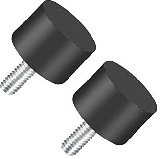 METALLIXITY Goma Espárragos (M4 Rosca) 2 Uds, Goma Cilíndrico Aislador Vibraciones Montaje - para Fitness Equipos, Aire Compresores, Gasolina Motores