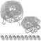 6m Set Of Roller Blind Chain, Chain Connector, Stainless Steel Ball Chain, Silver Chain, Furniture Accessories, Suitable For Curtains, Blinds, Roller Blinds