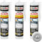 Isolbau Sanitär Silikon 3 x 300 ml Hellgrau - Hochelastischer Silikon-Dichtstoff für Abdichtungen & Fugen – Schimmelresistent, wasserdicht - Kartusche
