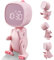 Ayybboo Kinderwecker Digitaler,Wecker Digital Sonnenaufgangssimulator Kinderwecker für Mädchen Jungen mit Bunte Lichter Leiser Wecker Ohne Ticken Schlafzimmer (Pink)