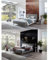 Faizee Möbel Jazz 140x200/180x200 Polsterbett aus Eichenholz Stoffbezug Polsterung großes Kopfteil Einzel/Doppelbett Schlafzimmer (180x200)