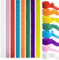 DIKARIYA Krepppapier Rainbow, 8er Krepppapier Bunt zum Basteln, Kreppbänder Band Papier, Krepp-papier Bastelkrepp Kreppband Rollen für Maibaum Bänder Feier Hochzeit Party Kinder DIY Papier Dekoration