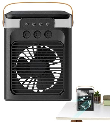 Ventilateur de climatiseur, ventilateur de brume portable,Ventilateur de brumisation d'eau de table - Ventilateur de bureau d'été économe en énergie pour la cuisine, l'école, les voyages,