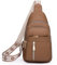 CRGANGZY Retro-Umhängetasche for Damen, Ethno-Stil, Riemen, Vintage-Umhängetasche, Reißverschluss, Boho-Gürteltasche, Outdoor-Reisetasche (Khaki)