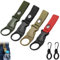 MQWDGJ Wasserflaschen Schnallen Halter, 4 Stück Flaschenhalter Clips, Nylon Gürtel Flaschenhalter Clips, 2 Stück Silikon-Wasserflaschenschnallen Flaschenhalter Gürtel für Camping Wandern Angeln