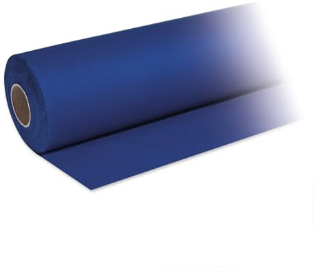 DeinPack 1 x Airlaid Tischdeckenrolle Dunkelblau 25m x 1,2m - Hochwertige Tischdecke, Einfarbige Papiertischdecken Rolle - Ideal für Party, Hochzeit, Geburtstag, Deko & Events