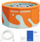 Piscine Pliante | Pataugeoire latérale Dure | Pataugeoire rectangulaire | Piscines en résine | Pataugeoires Non Gonflables | Solution Polyvalente et Pratique, pour Ceux Qui recherchent Un Gain de