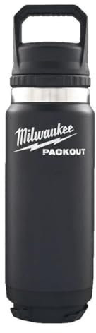 Milwaukee 4932493992 Packout 532ml Bottiglia con coperchio Chug Nero