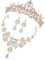 BESTYASH 1 Satz Krone Halskette Ohrringe Schmuck damen Goldkette für Damen im Lagenlook Damen Ohrringe Tag geschenkset Frauen baumeln Ohrringe trendige Ohrringe für Mädchen Strass