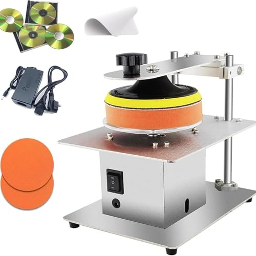 Disc Repair Cleaning Machine, Semi-Automatic Polisher for Scratched DVDs and Cds, 99% Repair Rate