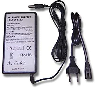 vhbw Netzteil kompatibel mit HP Photosmart 335, 385, 428, 475, A310, A432, A433, A434, A441, A444, 330, 420, 422, 425 Drucker - 200 cm