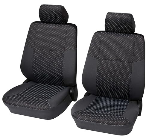 PETEX Auto Sitzbezüge für Vordersitze 4-teilig - Malta grau, Eco Class mit SAB 2