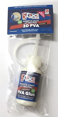 Stix2 New and Improved 3D Hobby and Craft PVA Glue - pH Neutral - 30ml - S57052