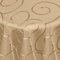 Kringel/Circle Tafeldecke Form, Größe & Farbe wählbar- Rund 135 cm - Nougat/Beige/Hellbraun Damast Tischdecke