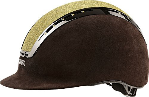 Uvex Suxxeed Glamour Erwachsene Reithelm, Gold, Small