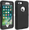 CAFEWICH iPhone 6/6S Case Heavy Duty Shockproof High Impact Tough Rugged Hybrid Rubber Triple Defender Protective Anti-Shock Silicone Mobile Phone Cover for iPhone 6/6S 4.7(Black)