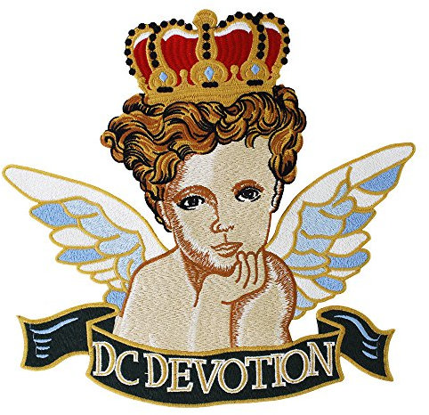 Fashion Große Stickerei Engel Fee Amor Baby Rücken Patches Flügel Krone Motiv Applique für Kleidung verziert 1 Stück