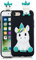 HopMore Compatible with iPhone SE 2020 / iPhone 8 / iPhone 7 Case Cover Cute 3D Design Silicone Soft Gel Shockproof Protective Cover Thin Rubber Bumper Funny Shell for Girls Woman - Black Unicorn