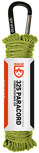 Gear Aid 80681 Unisex - Adultos Paracord 325 Cuerdas Verde, 15 m