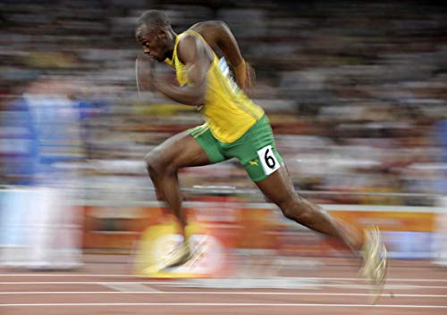 Poster Usain Bolt Course Record Victoire légende Sprint Wall Art