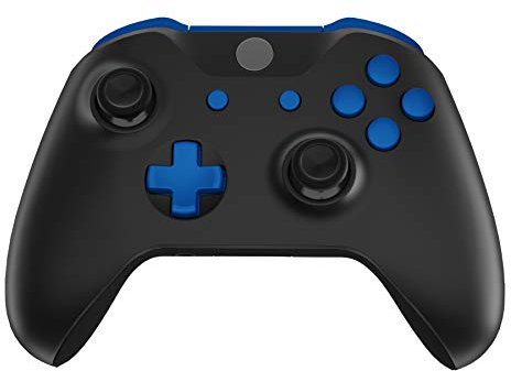 eXtremeRate Tasti Pulsanti Ricambio per Xbox One S X Controller Joystick Model 1708,Trigger LB RB LT RT Bumper Grilletti D-pad Pulsante ABXY Start Back Sync con Cacciaviti-Blu