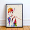 Nacnic Poster Audrey Hepburn. Filmblätter, Filme und Schauspieler. Alte Filmplakate mit Aquarell-Stil. A4-Format