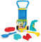 Wader 81670 - Sponge Bob Caddy Strandgarnitur mit Eimer und Zubehör, ca. 24,5 x 22,5 x 59 cm groß, ab 12 Monaten, ideal für Garten, Sandkasten, Strand oder als Geschenk für kreatives Spielen