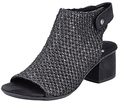 Rieker Damen Sandalen 64670-00 schwarz Gr. 36