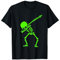 T-shirt d'Halloween avec squelette et colombe phosphorescente T-Shirt