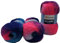 YarnArt Bellissimo 3 x 150 Gramm Strickwolle mit Mohair, 450g Wolle mit Farbverlauf (blau rosa weiss 1407)