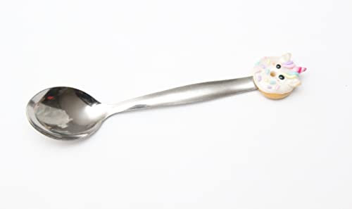 Cuillère à dessert donut licorne magique