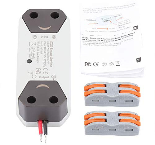 Fdit DIY WiFi Smart Light Switch WiFi Smart Light Switch Universal Remote Control Works Controlled by Smart Phone Remote Voice For Home Using