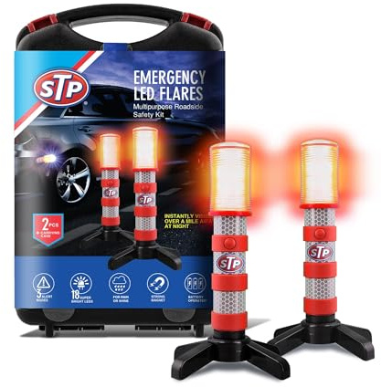 XTREME STP LED Road Flares, Emergency Roadside Lights, Car Flares - 2Pack
