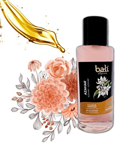 Bali fragancias Esencia al Aceite de Azahar para Humidificador. Ambientador Dulce y Floral en Esencia para Difusor. Aceite Natural para Quemador de Aromaterapia. 50 ml