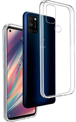 REY Cover in Gel TPU Trasparente per WIKO VIEW5 - VIEW5 Plus, Ultra Sottile 0,33 mm, Morbido Flessibile, Custodia Silicone