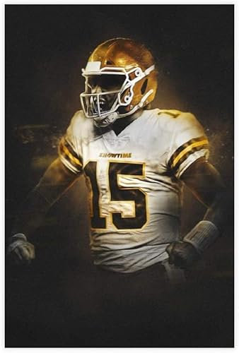 Puzzle für 500 Teile Patrick Mahomes II Fußballplakat Sport (10) Holz Puzzlespiel Erwachsenen und Kinder puzzle Poster 500 Piece 20.4x15inch(52x38cm) Kein Rahmen