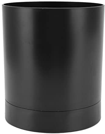 YUMILI Soporte para utensilios, cesta para palillos simple giratoria de 360 ​​grados, contenedor de almacenamiento de vajilla para cocina casera, blanco/rojo/negro (negro)