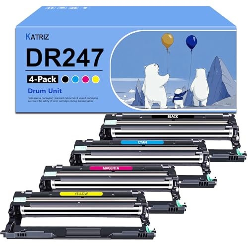 KATRIZ DR247 DR243 Trommeleinheit Ersatz für Brother DR-247 Dr-243 kompatibel für Brother DCP-L3510CDW DCP-L3550CDW HL-L3210CW HL-L3230CDW HL-L3270CDW MFC-L3700 MFC-L33 710CW