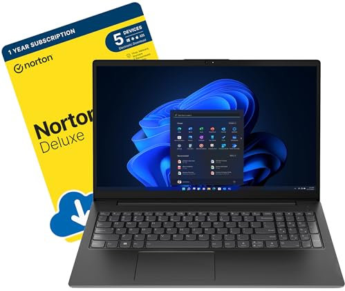 MESH Computers V15 G3 Intel Core i3-1215U 8GB RAM 256GB SSD 15.6 inch FHD Windows 11 Home Laptop (includes Free Norton 360 Deluxe Antivirus Software)