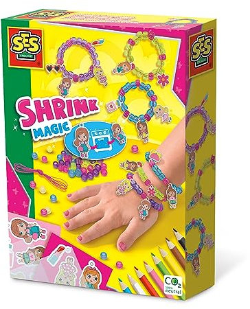 SES Creative 14744 Styling Girls-Amulettarmbänder, Blau,Braun,Gelb,Grün,Schwarz,Weiß