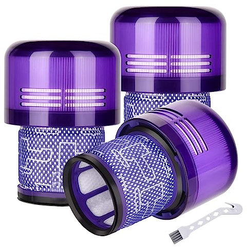 3 Stück Ersatzteile Filter für Dyson V11 V15 SV14 SV22 Absolute Animal Extra Pro Detect Torque Drive Akku Staubsauger Ersatzfilter, Compare to Part # 970013-02