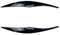 NEGRO Glänzende schwarze Scheinwerfer, Augenbrauen, Augenlider, passend for BMW 3er E90 E91 320I 330I 05–12, Abdeckung Wimpern, Kopflicht-Aufkleber Rücklicht-Augenlid