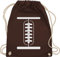 Turnbeutel Rucksack - Karneval & Fasching - Taschen - Football Baby Kostüm I American Football - Unisize - Braun - karnevalsbeutel faschings tasche karnevalstasche karnevals beutel wurfbeutel