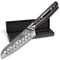 Wolfblood PRO Damastmesser Damast-Küchenmesser L (23cm) Profi Santoku Messer aus echtem 67 Lagen Damaststahl I Küchenmesser Santokumesser mit Holzgriff Geschenkbox und Klingenschutz