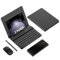 Per Samsung Galaxy Z Fold 6 5 4 3 2 Tastiera Mouse & Pen Set con supporto per telefono Custodia in metallo pieghevole con penna Tastiera wireless e mouse combo per l'ufficio (Black)