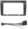 SPYKEY para VW Passat B5 Bora Golf IV Marco del Tablero de la Radio del Coche,Kit de Marco Multimedia para Panel de Radio Dash,B-Fascia and Cable