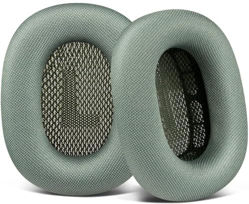 SOULWIT Ersatz Ohrpolster für AirPods Max Over-Ear-Kopfhörer, Ersatzpolster Polster mit strapazierfähigem Mesh-Stoff, weicherem Schaumstoff