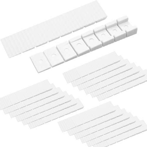 20 Keile Möbelkeile,Unterlegkeile,8 x 20 x 98mm mit Integrierten Sollbruchstellen aus Kunststoff