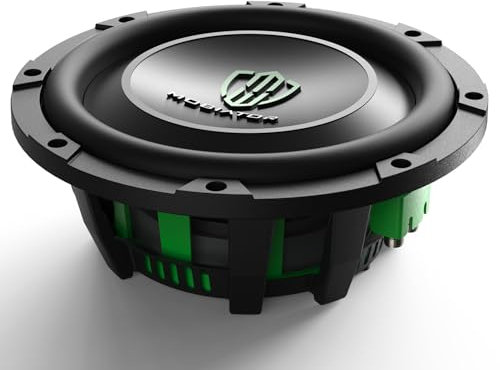 mobiator DS-10 D4 Shallow Mount Car Subwoofer 10'' 2000W Max Power Dual 4 Ohm High Performance Subwoofer, Black (10'' Dual 4 Ohm)